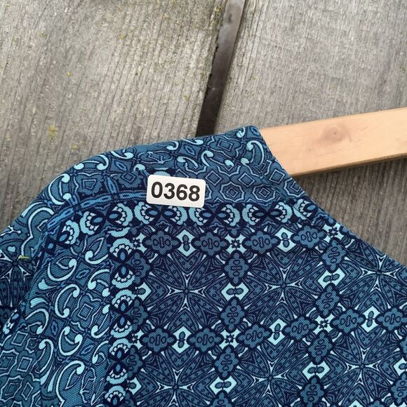 TORRID Dress 2XL Blue Mini Challis Elastic Waist V-Neck Pockets Boho - Picture 13 of 13